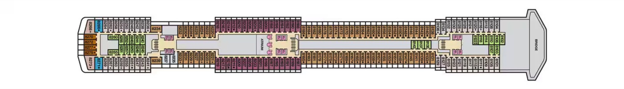 Deck 8 - Panorama plan